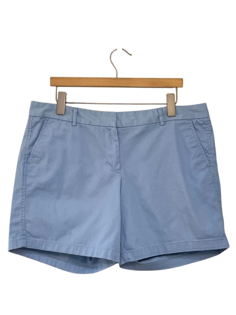 Land ’N Sea Light Blue Cotton Spandex Chino Summer Shorts Size 16